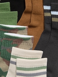 Image number 2 showing, Crew Socks 6-Pack for Boys