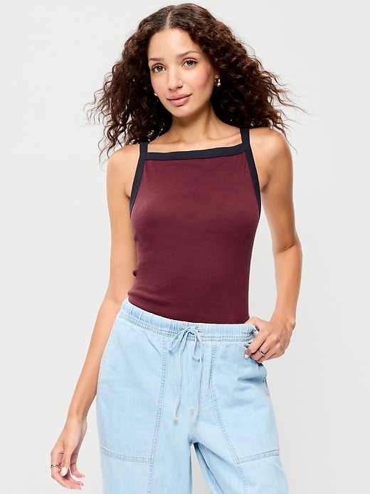 Image number 1 showing, Snug Apron-Neck Tank Top