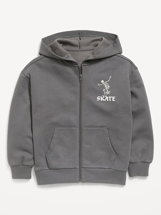 Image number 1 showing, Oversized Graphic Zip Hoodie for Boys