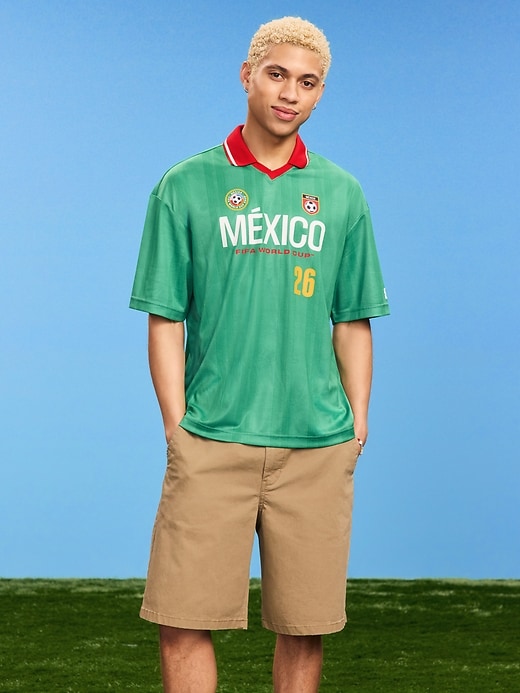 Image number 1 showing, FIFA World Cup 26™ Mexico Lifestyle Collared Jersey T-Shirt for Men