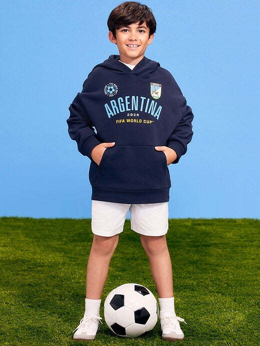 Image number 1 showing, FIFA World Cup 26™ Argentina Oversized Pullover Hoodie for Boys