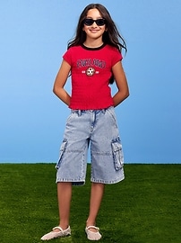 Image number 1 showing, FIFA World Cup 26™ England Smocked Graphic T-Shirt for Girls