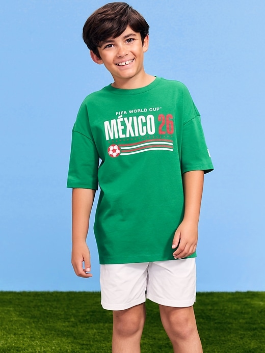 Image number 1 showing, FIFA World Cup 26™ Mexico Oversized Graphic T-Shirt for Boys
