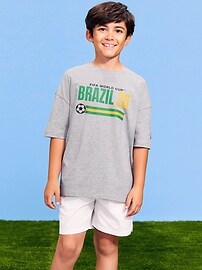 Image number 1 showing, FIFA World Cup 26™ Brazil Oversized Graphic T-Shirt for Boys