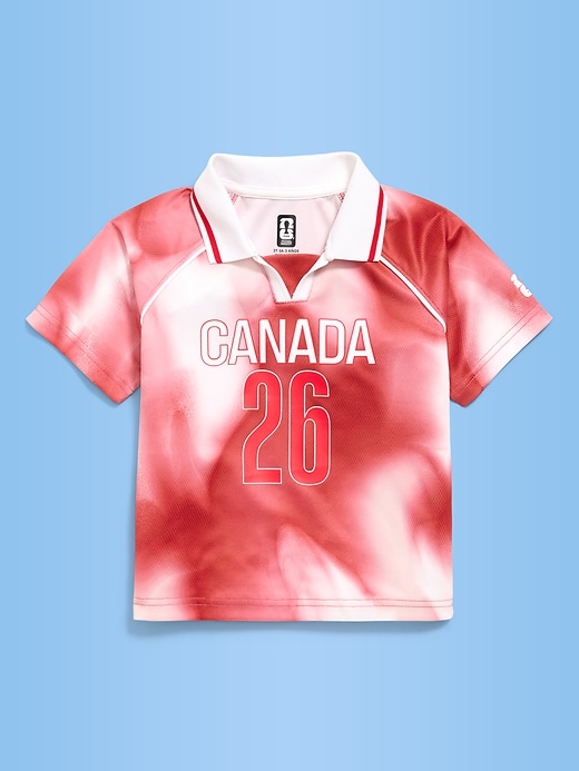 Image number 1 showing, FIFA World Cup 26™ Canada Unisex Lifestyle Collared Jersey T-Shirt for Toddler