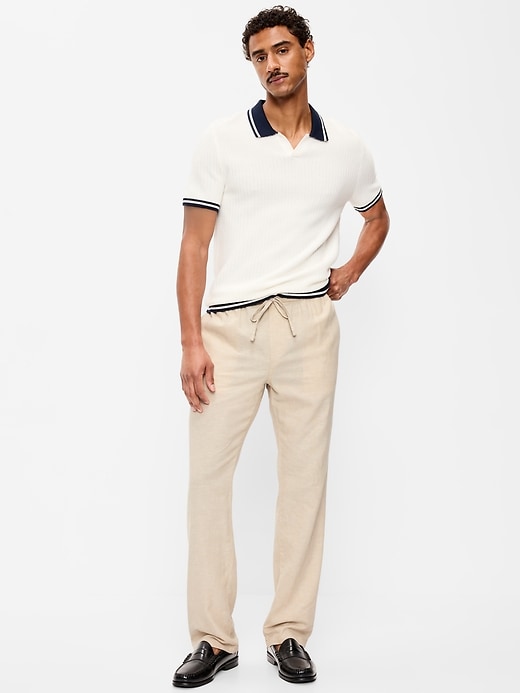 Image number 1 showing, 90's Straight-Fit Linen-Blend Pants