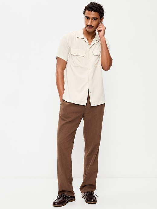 Image number 1 showing, 90's Straight-Fit Linen-Blend Pants