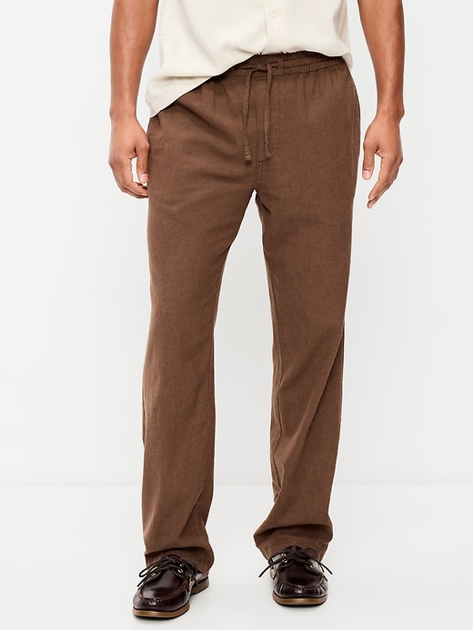 Image number 2 showing, 90's Straight-Fit Linen-Blend Pants