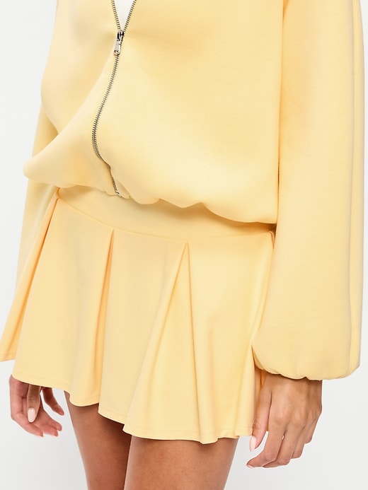 Image number 4 showing, Bounce Fleece Bubble-Hem Hoodie Sweatshirt