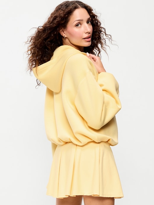 Image number 2 showing, Bounce Fleece Bubble-Hem Hoodie Sweatshirt