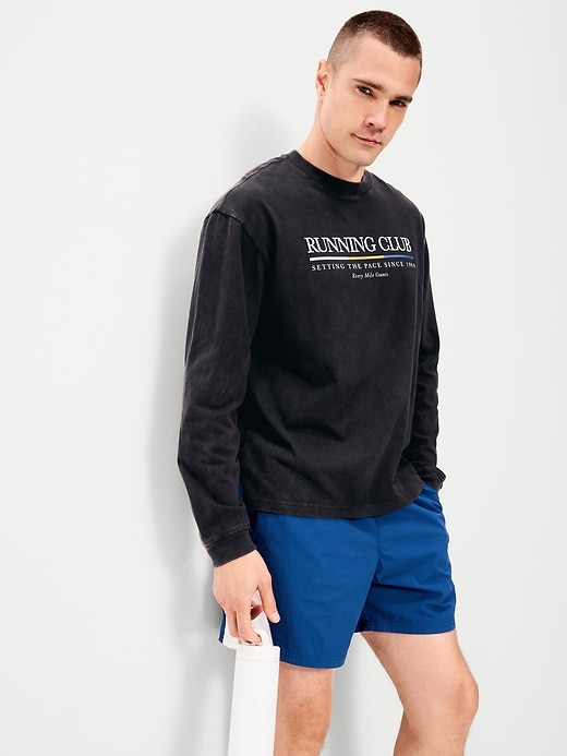 Image number 3 showing, Loose Heavyweight Graphic T-Shirt