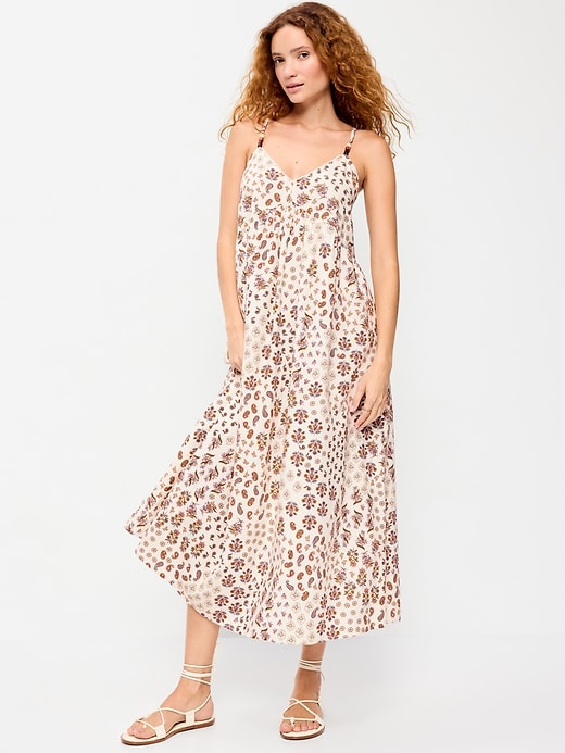 Image number 1 showing, Sleeveless Boho Maxi Dress