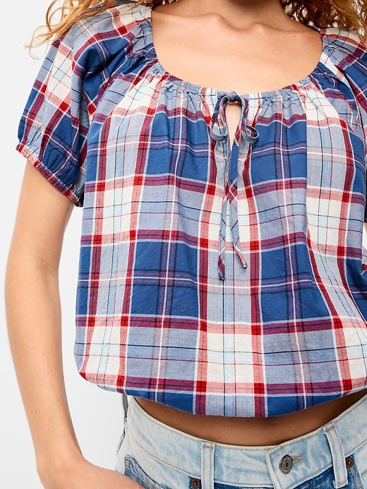 Image number 4 showing, Short-Sleeve Bubble Top