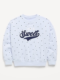 Image number 1 showing, Favorite Fleece Oversized Tunic Sweatshirt for Girls