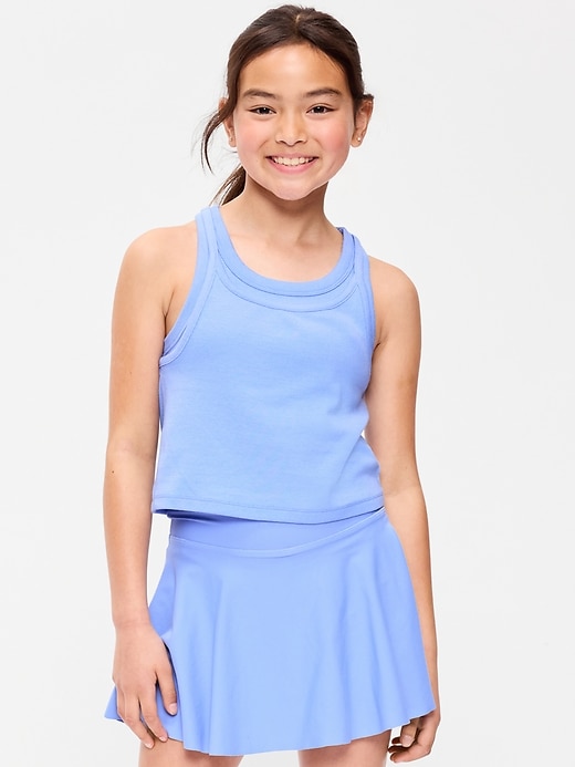 Image number 1 showing, 2-In-1 Ribbed Tank Top for Girls