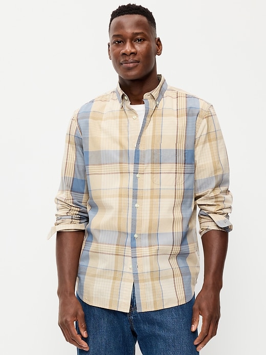 Image number 1 showing, Classic Fit Everyday Plaid Poplin Shirt