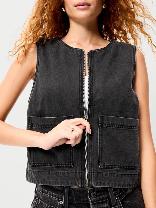 Image number 5 showing, Zip-Front Utility Vest
