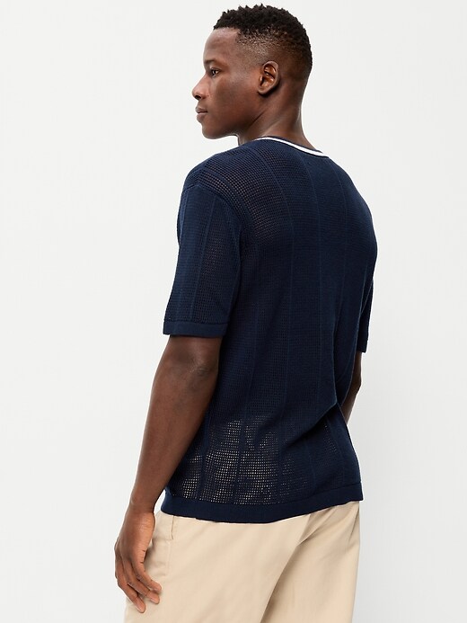 Image number 2 showing, Relaxed Mesh-Knit T-Shirt
