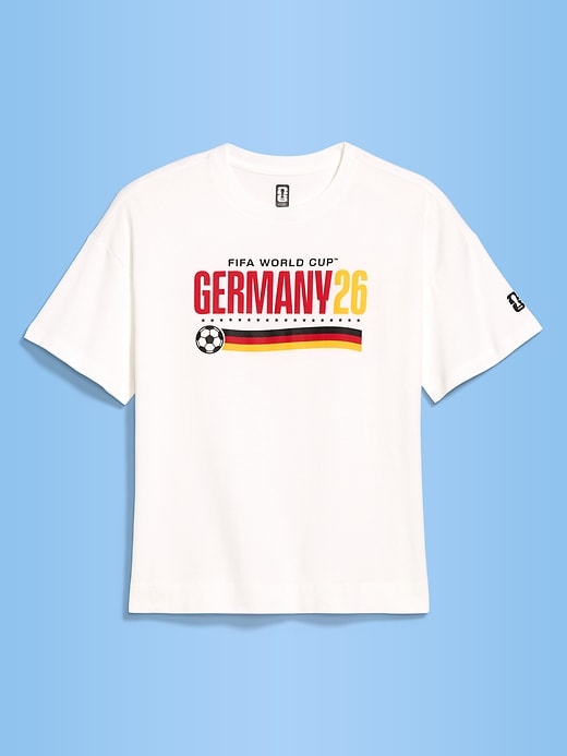 L'image numéro 1 présente T-shirt rétro encolure ras du cou Coupe du Monde de la FIFA 26™, Allemagne pour femme