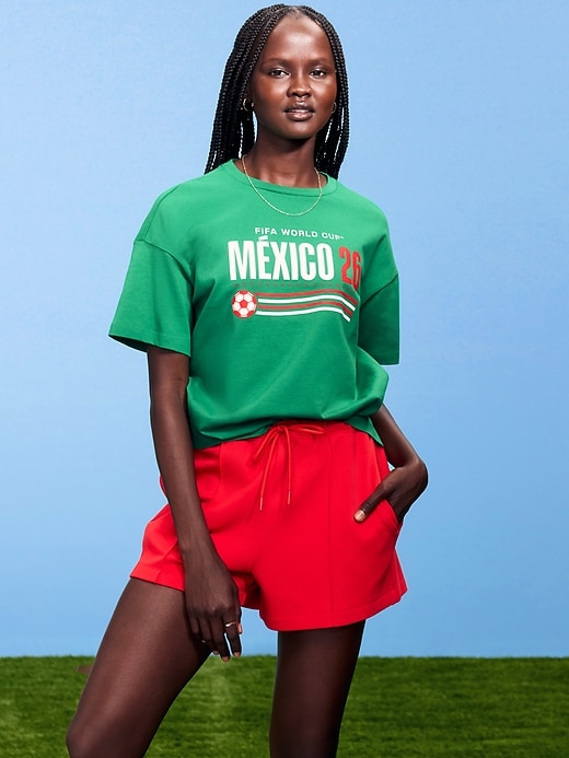 L'image numéro 1 présente T-shirt rétro ras du cou Coupe du Monde de la FIFA 26™, Mexique pour femme