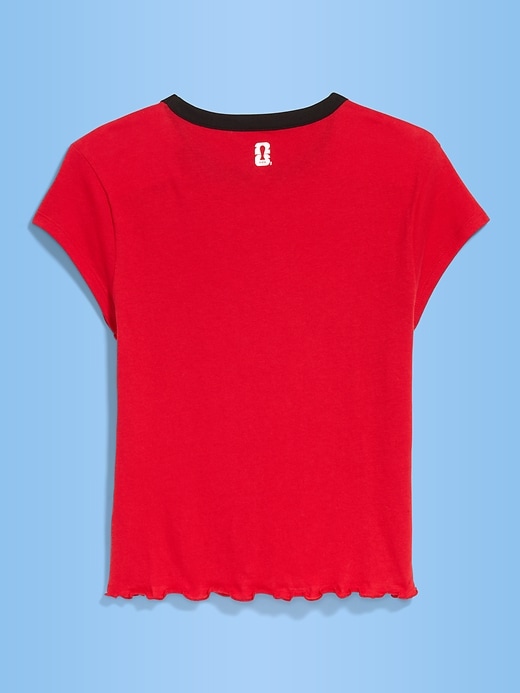 L'image numéro 2 présente T-shirt smocké à imprimé de la Coupe du Monde de la FIFA 26™, Maroc pour femme