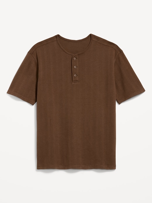 Image number 4 showing, Garment-Dyed Henley Sweater T-Shirt
