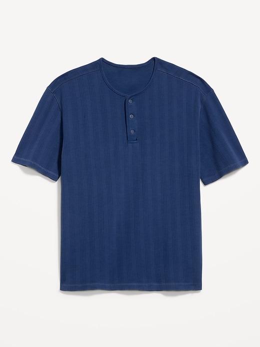 Image number 4 showing, Garment-Dyed Henley Sweater T-Shirt