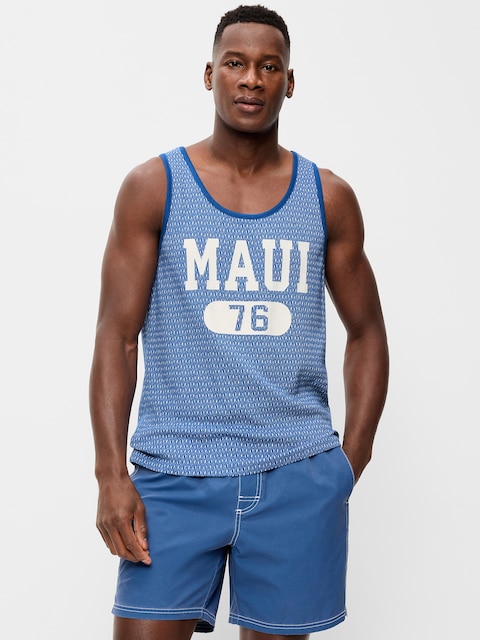 Relaxed Textured Jacquard Tank