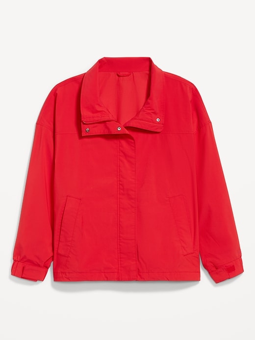 Image number 1 showing, Full-Zip Poplin Jacket