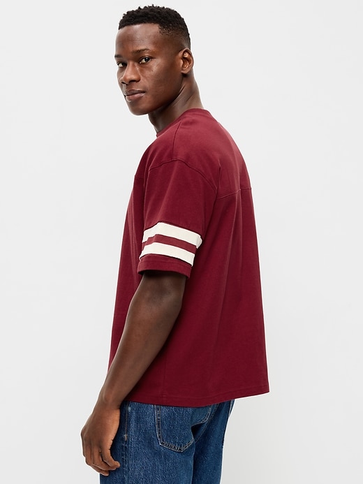 Image number 2 showing, Heavyweight Short-Sleeve Football-Style T-Shirt