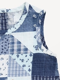 Image number 3 showing, Sleeveless Patchwork Top and Pants Set for Baby