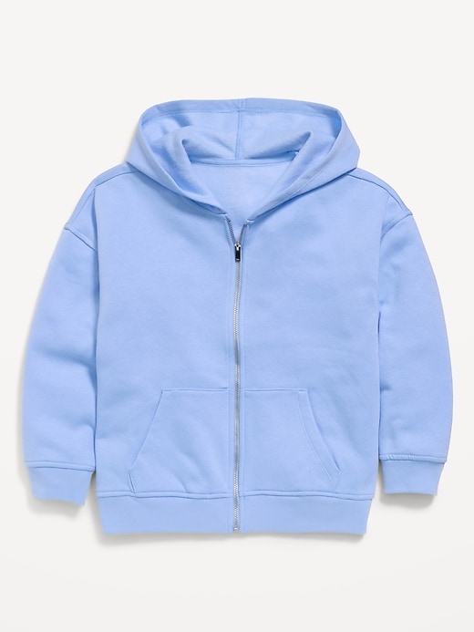 Image number 1 showing, Oversized Fleece Full-Zip Hoodie for Girls