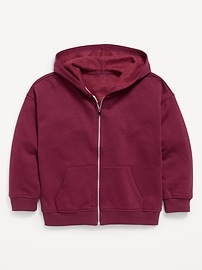 Image number 1 showing, Oversized Fleece Full-Zip Hoodie for Girls