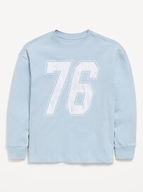 Image number 1 showing, Oversized Long-Sleeve Graphic T-Shirt for Boys