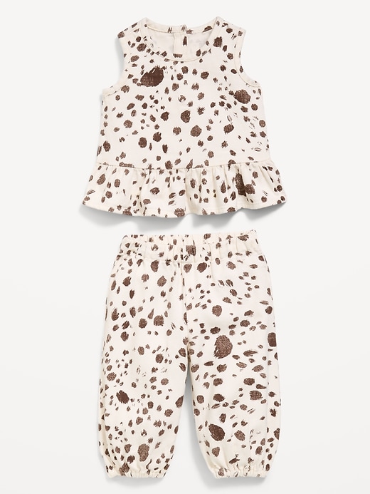 Image number 2 showing, Printed Sleeveless Top and Pants Set for Baby