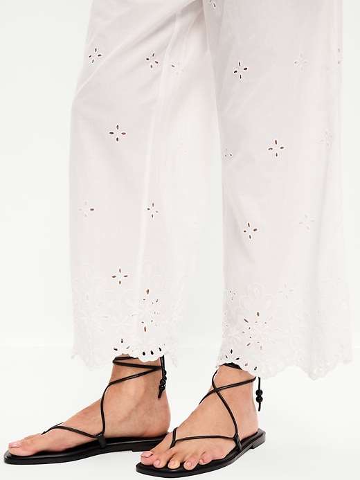 Image number 6 showing, High-Waisted Cut Out Wide-Leg Pant