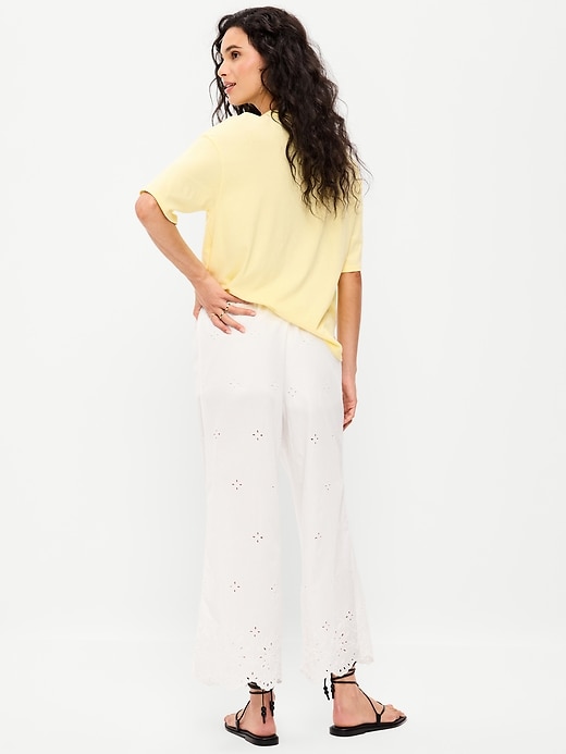 Image number 2 showing, High-Waisted Cut Out Wide-Leg Pant