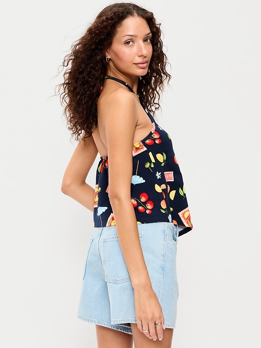 Image number 2 showing, Handkerchief Halter Top