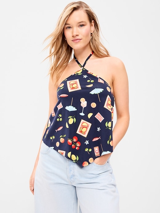 Image number 5 showing, Handkerchief Halter Top