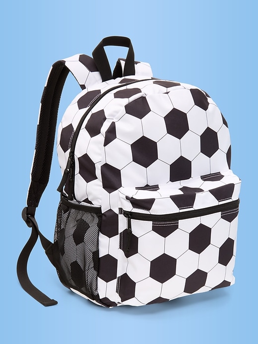 L'image numéro 1 présente Sac à dos à motif ballon de soccer pour Enfant