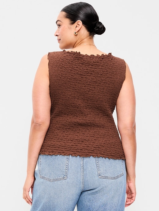 Image number 8 showing, Sleeveless Smocked Tank Top