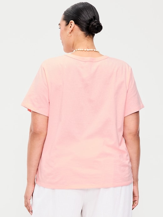 L'image numéro 9 présente T-shirt passe-partout ras du cou à logo imprimé