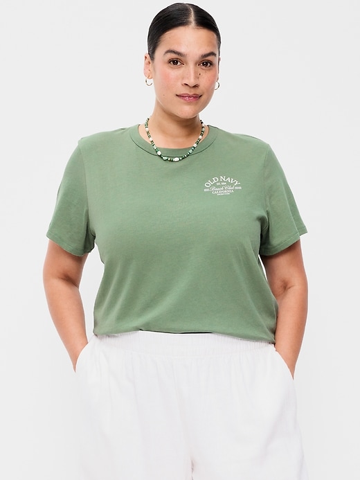 L'image numéro 8 présente T-shirt passe-partout ras du cou à logo imprimé