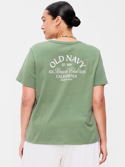 L'image numéro 9 présente T-shirt passe-partout ras du cou à logo imprimé