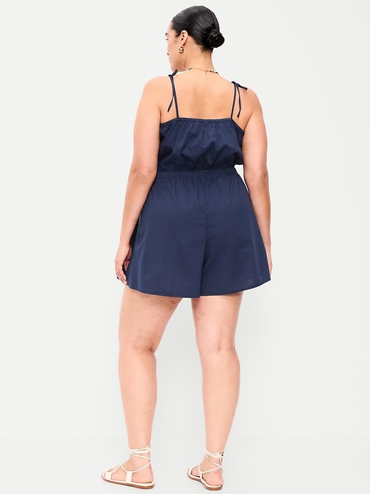 Image number 5 showing, Eyelet Tie-Strap Romper