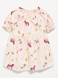 Image number 1 showing, Printed Short-Sleeve Swing Dress for Baby