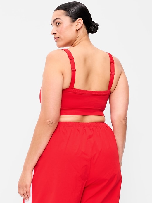 Image number 6 showing, Light Support Fluid Seamless Ribbed Sports Bra