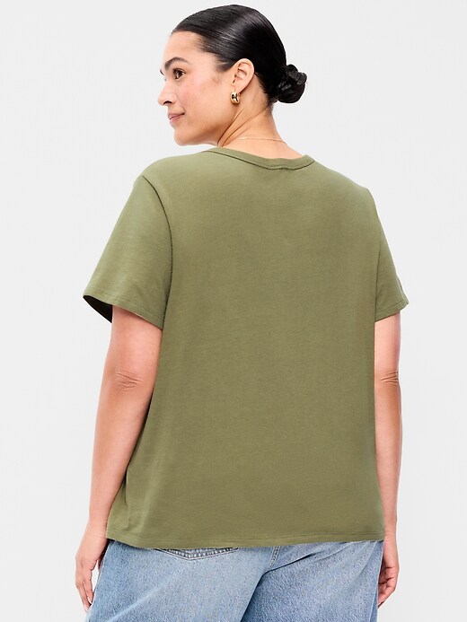 L'image numéro 9 présente T-shirt passe-partout ras du cou à imprimé
