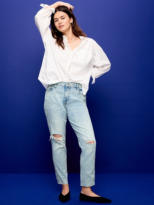 L'image numéro 7 présente Jean étroit vintage à taille haute