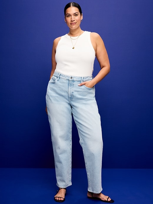 L'image numéro 7 présente Jean OG profilé ample à taille haute